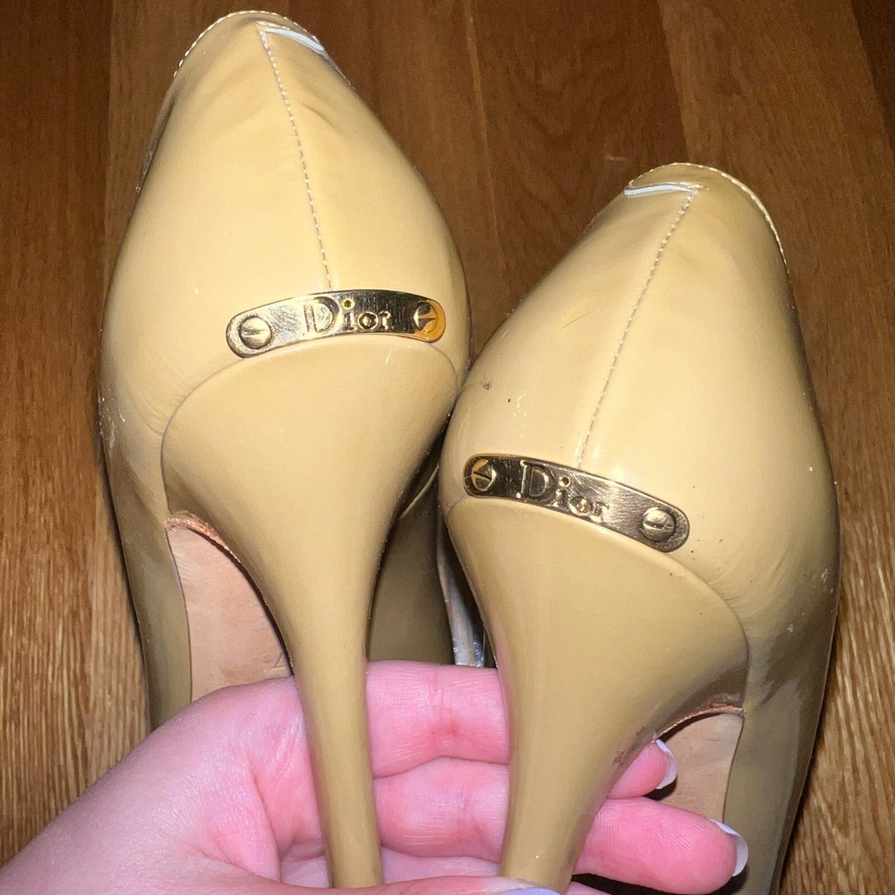 Dior Peep Toes Patent Leather Heels - Size: 37 - Picture 2 of 5